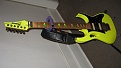 Crayon Guitar. This guitar was originally going to Be a Van Halen 5150 Guitar. But i assembled it, painted the White Base coat, and Then i Just Wanted to play it. It has an Original Floyd Rose Trem. I have a seymour duncan black back pickup for it, but i tossed in a dimarzio PAF Pro