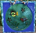 Art Glass S~Curve titled "Surfah Girl"